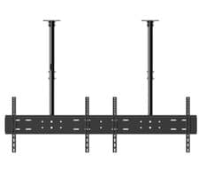 Image of Ceiling Mount double TV Bracket Adjustable for 32 to 70 Inch Flat Screen Display