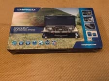 Image of Campingaz Camping Chef Stove Folding Double Burner With Grill Outdoor Cooking