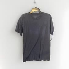 Image of Champion Men's Gray Cotton Crew Neck Logo T-Shirt Short Sleeve M