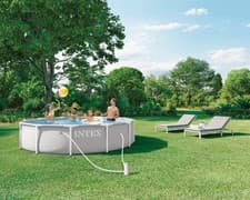 Image of Intex 12ft x 30 inch deep Round Prism Pool Set Including Filter Pump - 26712