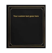 Image of Personalised Text Photo Album Holds 500 Photos 6'' x 4'' Gold Stamp Padded Cover