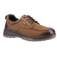 Image of Hush Puppies Mens Percy Leather Lace Up Trainers FS12084