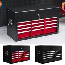 Image of 6 Drawer Tool Chest, Lockable Metal Tool Box with Ball Bearing Runners