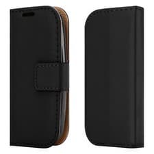 Image of For Nokia 105 (2019) V5 NANA Slim Premium Leather Black Wallet Phone Case Cover