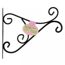 Image of Severn 14/16in Steel Classic Hanging Basket Bracket - Black
