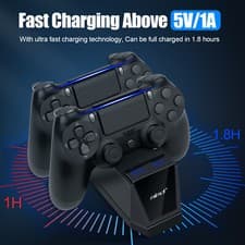 Image of USB Dual Controller Charging Dock Station Charger For PlayStation 4 Dualshock 4