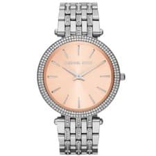 Image of Michael Kors MK3218 Darci Rose Dial Ladies' Stainless Chrono Watch + Gift Bag