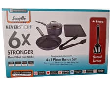 Image of Scoville Expert Neverstick Non Stick 6X Stronger 5 Pcs cookware set induction