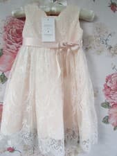 Image of BNWT Pink BECKY Christening Bridesmaid Party Occasion Dress 18-24 MONSOON £60