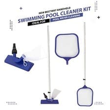 Image of 80" BESTWAY MAINTENANCE SWIMMING POOL CLEANER KIT HAND HELD WATER VACUUM SKIMMER