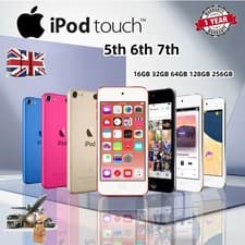 Image of New Apple iPod Touch 4th 5th 6th 7th Gen 32GB 64GB 128GB 256GB Free Shipping Lot