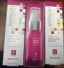 Image of Andalou Naturals 1000 Roses Absolute Serum, 1 Ounce (3 Boxes)