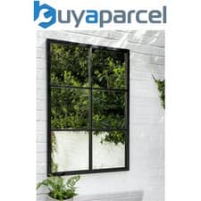 Image of Garden Trading Fulbrook Mirror Rectangular Indoor Outdoor Window Pane 100 x 70cm
