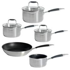 Image of Cookware Set by Stoven – 5 Piece Soft Touch Induction Dishwasher Safe