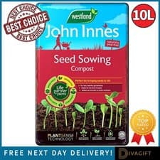 Image of SEED SOWING COMPOST PEAT FREE RETAIN MOISTURE NUTRIENTS 10L WESTLAND JOHN INNES