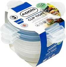 Image of Addis Clip Tight Food Storage Containers 300 ml Round Pack Of 3 Airtight Contai