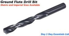 Image of HSS Ground Flute Hard Use Quality Jobber Drillbit - All Sizes Metric / Imperial
