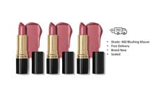 Image of Revlon Super Lustrous Lipstick, 460 Blushing Mauve, New Sealed Pack Of 3