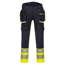 Image of Portwest DX4 Hi-Vis Detachable Holster Pocket Class 1 Trousers Reflective DX445
