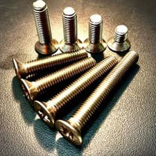 Image of M4 Machine Screws Pozi Countersunk A2/304 Stainless Steel Under 45mm