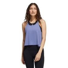 Image of adidas YOGA TANK TOP VEST PURPLE LILAC GYM TRAINING RUNNING WOMEN'S PILATES NEW