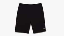 Image of LACOSTE MENS REGULAR FIT FLEECED COTTON SHORTS IN BLACK FR7 2XL rrp:-£80