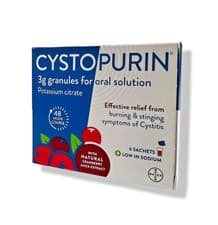 Image of Cystopurin Cystitis Relief 6 Sachets - CRANBERRY FLAVOUR - low-sodium based