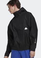 Image of adidas Terrex GTX Rain Jacket – M / L / XL, Black, Hooded, Full‑Zip HG4379