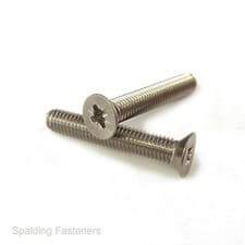 Image of Metric A2 Stainless Steel Countersunk Pozi Head Machine Screws M3,M3.5 M4 M5 M6
