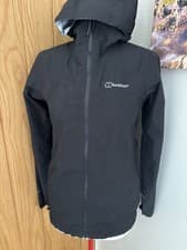 Image of Women’s Berghaus Deluge Pro 3.0 Shell Jacket Black Size UK 6 Never Worn