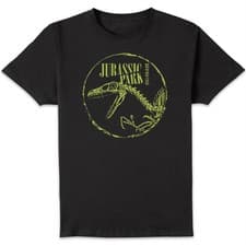 Image of Jurassic Park Black Skell Adults T-Shirt | Official Licensed |