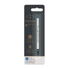 Image of Parker 5th Technology Pen Ink Refill Fine Point Blue Ink 1 Count blue fine nib b