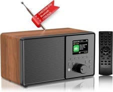 Image of Retro DAB+ FM Digital Radio Bluetooth USB AUX Alarm Clock