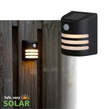 Image of Luxform Lighting Solar Gap Wall Light with PIR 50 Lumen - 1 Light