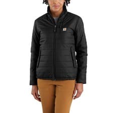 Image of Carhartt OJ2208-W Rain Defender Relaxed Fit Insulated Jacket, Black XS (0-2)