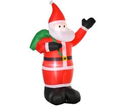 Image of HOMCOM 8ft Christmas Inflatable Santa Holiday Decoration w/LED Lights 2-4-533