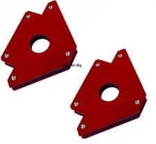 Image of Welding Magnet x2 50lb Large Right Angle Square Holder Soldering Heavy Duty
