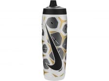 Image of Nike Refuel Bottle 24 OZ Graphic Clear Black Flt Gold Flt Silver Black Gym Sport