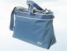 Image of LACOSTE HOLDALL Weekender BAG Vintage M86 New City Casual 14 Smoke Blue NEW