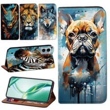 Image of Leather Stand Wallet Cover Case For Motorola Moto G7/G8/G10/G24/G34/G55/G Series