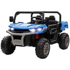 Image of HOMCOM 12V 2 Seater Kids Electric Ride-On Car w/ Electric Bucket - Blue