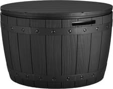 Image of 127L Outdoor Storage Box - Lockable, Waterproof Resin, 67x67x44 cm