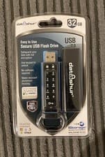 Image of iStorage datAshur Pro 32GB USB 3.0 Flash Stick Pen Memory Drive - Blue