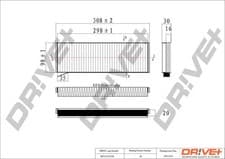 Image of Cabin filter Activated Carbon Filter DP1110.12.0168 Dr!ve+ for AUDI LAMBORGHINI