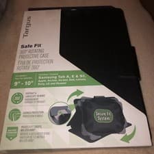 Image of Targus THZ645GL Safe Fit Black/noir 360 Rotating Protective Case 9"-10"Tablet
