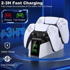 Image of PS5 DualSense Controller Charger Stand Charging Station Dock PlayStation 5