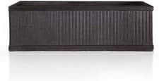 Image of Window Box Garden Planters IDEALIST Vertical Ribbed Outdoor Pots with Drainage
