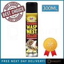 Image of DOFF FOAMING WASP NEST KILLER 300ML RAPID DESTROYER SPRAY FOAM ADVANCED FORMULA