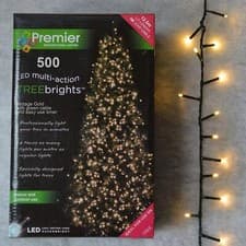 Image of Multi-Action Lights with Timer, Premier Gold 500 LED TreeBrights Holiday Decor
