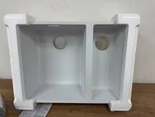 Image of Franke Sirius SID160PW 1.5 Bowl Tectonite Undermount White Kitchen Sink 560